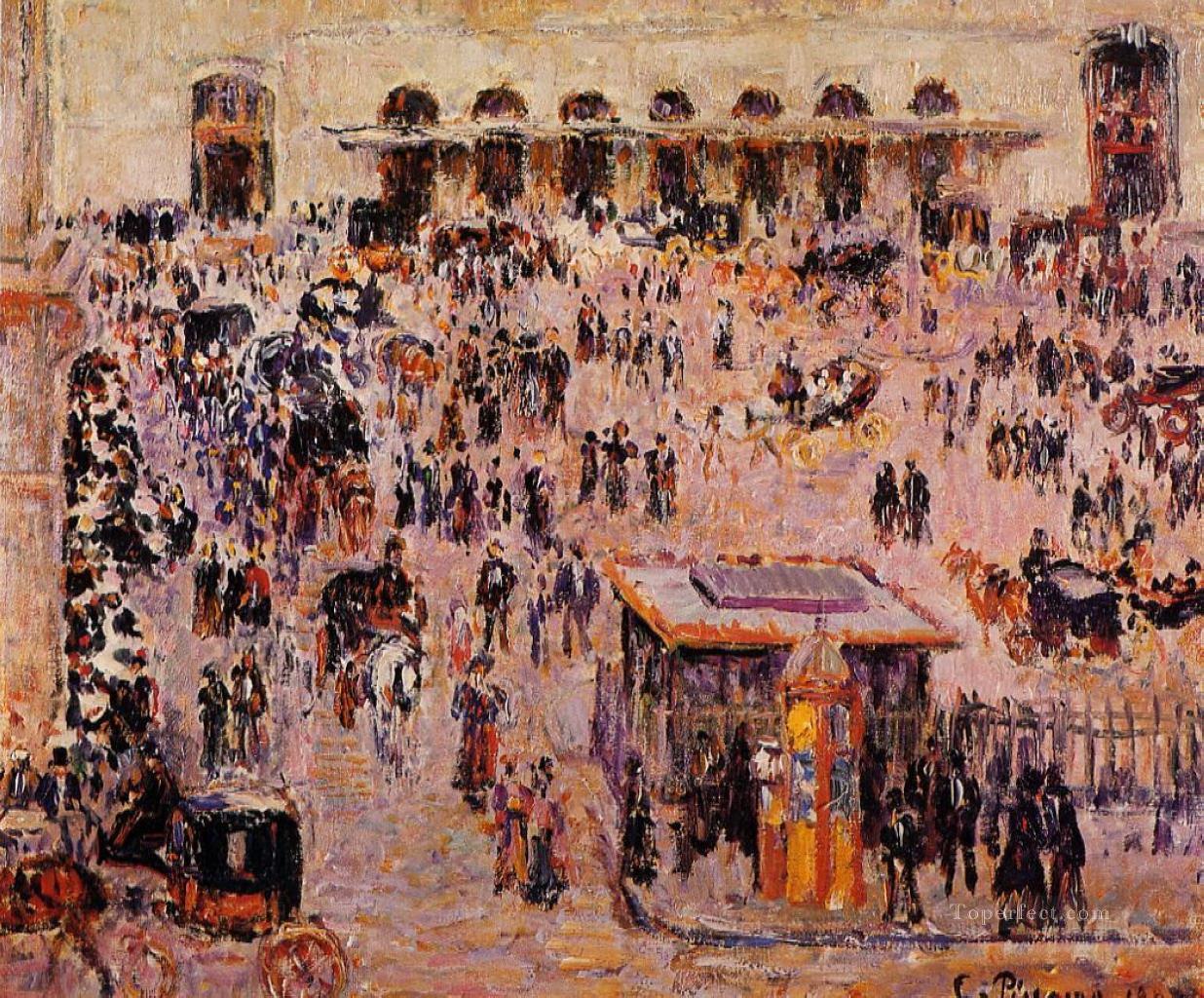 Cour du Havre estación St Lazare 1893 Camille Pissarro Pintura al óleo